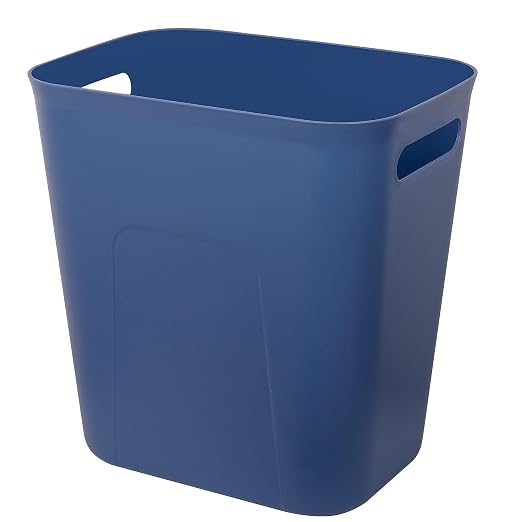 UUJOLY Plastic Small Bathroom Trash Can Wastebasket, 3.5 Gallon, Laundry Room by UUJOLY