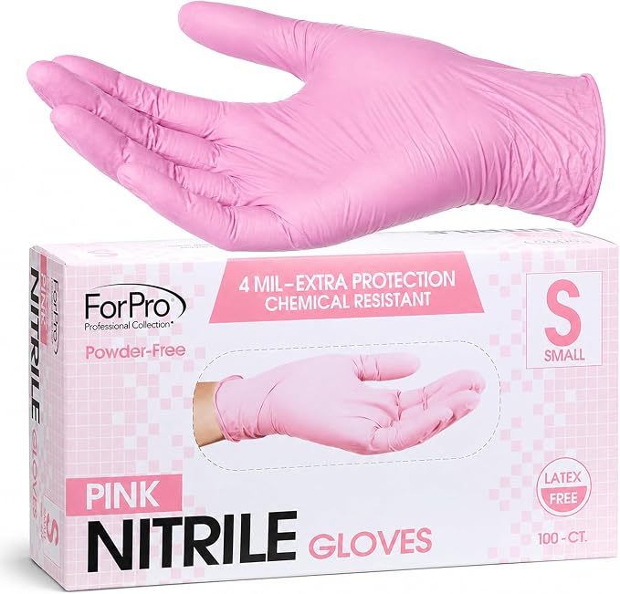 ForPro Disposable Nitrile Gloves, Chemical Resistant, Powder-Free, Latex-Free by ForProProfessionalCollection