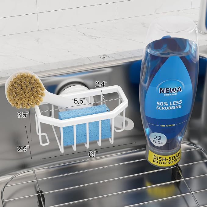 TAILI White Sponge Holder for Kitchen Sink - Image 3