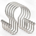 Shower Curtain Hooks, Stainless Steel Shower Curtain Hangers, Metal Shower by Goowin