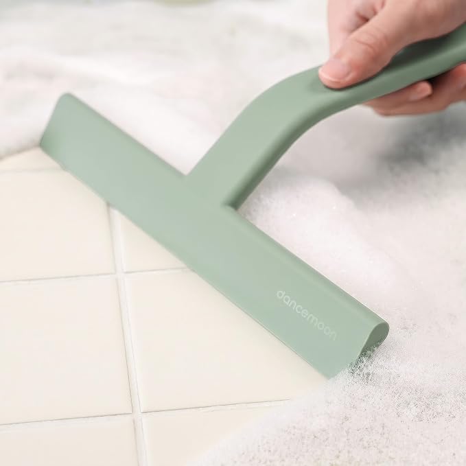 JustHang Shower Squeegee with Built-in Hook, All-One-Piece Soft-Touch Silicone - Image 2