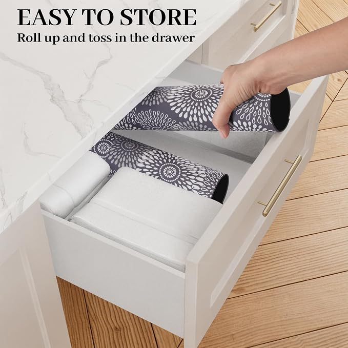 Dish Drying Mat Absorbent Kitchen Counter Mat Rubber Backing Draining Mat | - Image 5