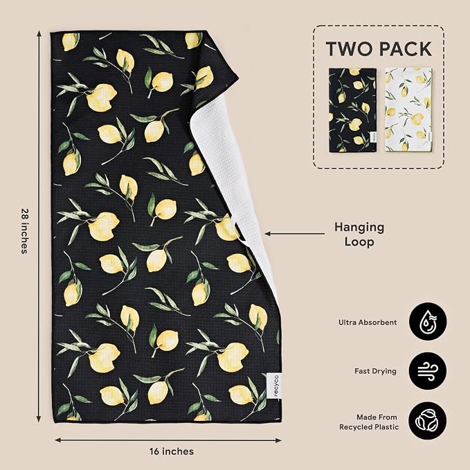RECYCO Waffle Kitchen Towel Set of 2 - Image 6