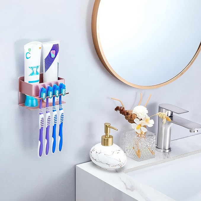 Toothbrush Head Holders, Electric Tooth Brush Head Holder, Adhesive Toothpaste - Image 5