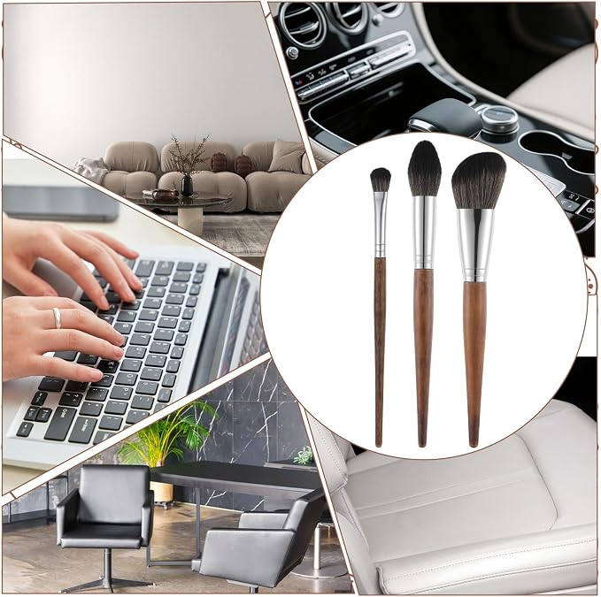 3 PCS Dusting Brush Model Cleaning Brush Brown, Dusting Brush - Image 5