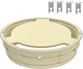 Charkettle Charcoal Firebox Kit, Ceramic Basket with Heat Deflector Compatible with Weber 22-inch Kettle Charcoal Grills