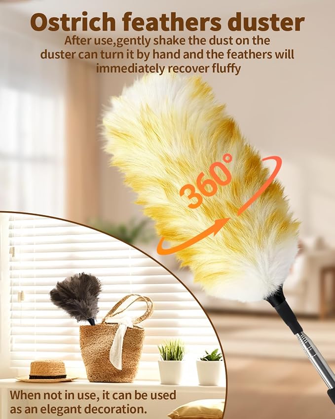Extendable Ostrich Feather Duster - Image 5