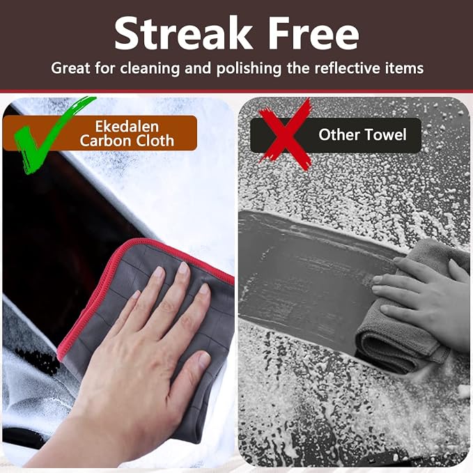 Ekedalen Microfiber Cleaning Cloth Lint Free Glass Polish - Image 5