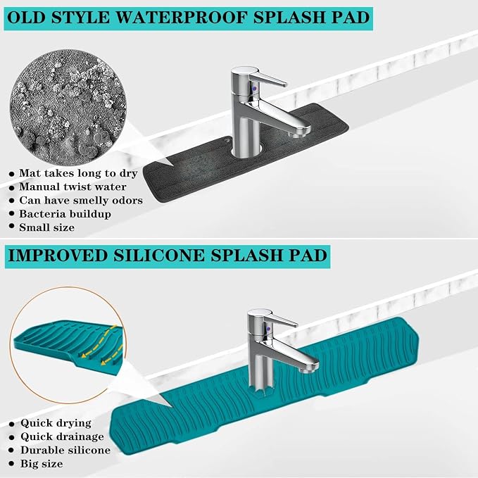 30 Inch Sink Splash Guard, Large Size Kitchen Sink Splash Guard, Longer - Image 5