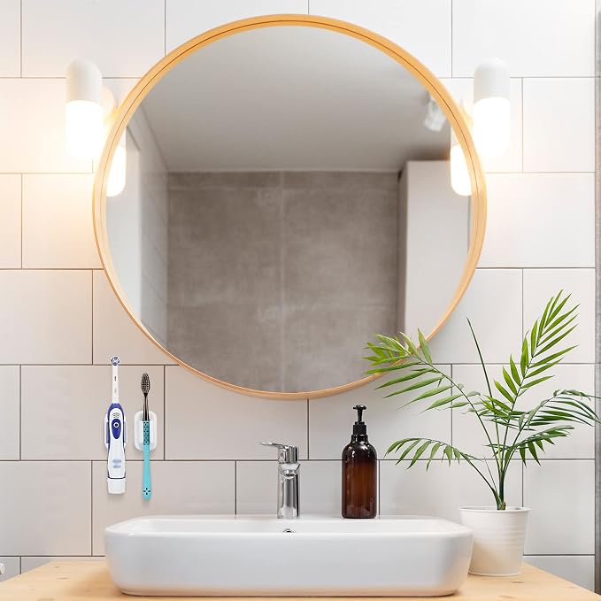 2 PCS Toothbrush Holder Wall Mounted - Image 5