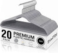 SMARTOR Plastic Hangers 20 Pack by Smartor