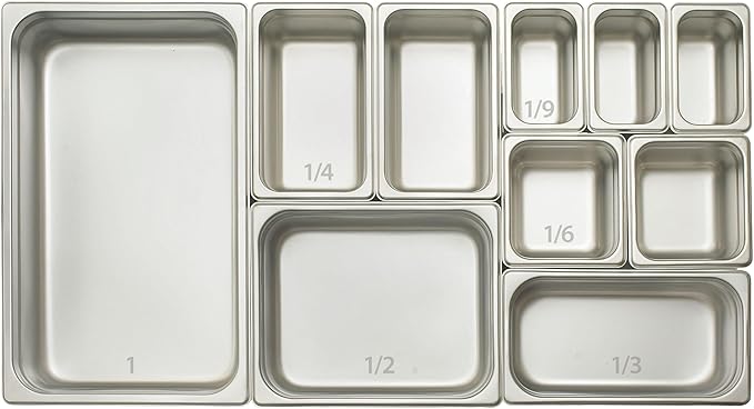 Winco 4-Inch Pan, Full, Stainless Steel