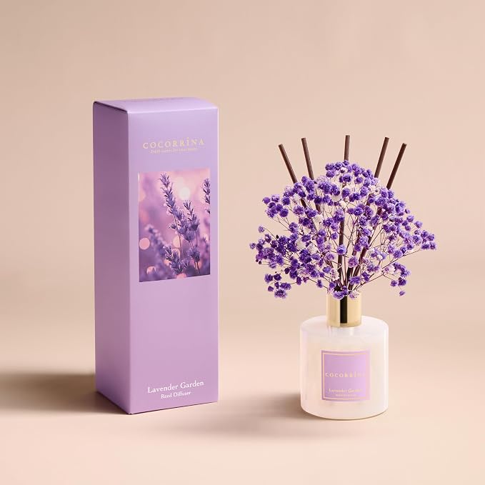 Reed Diffuser - Lavender Garden 6.7 Fl.oz Reed Diffuser Set - Image 2