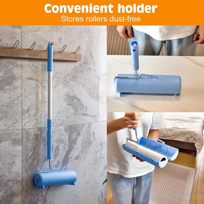 BEAH Large Lint Roller for Pet Hair Extra Sticky, 9.45''Pet Hair Removal Tool - Image 8