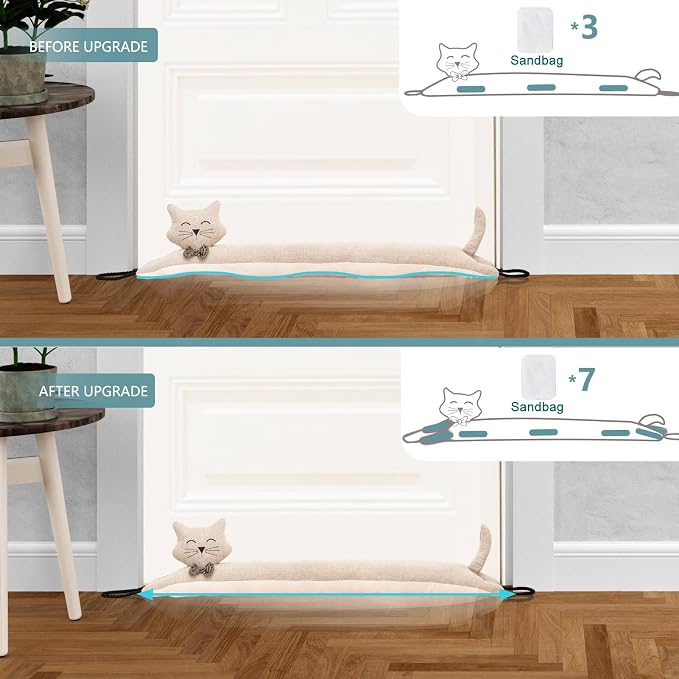 Under Door Draft Stopper Decorative Wind Stopper 36 inch - Image 3