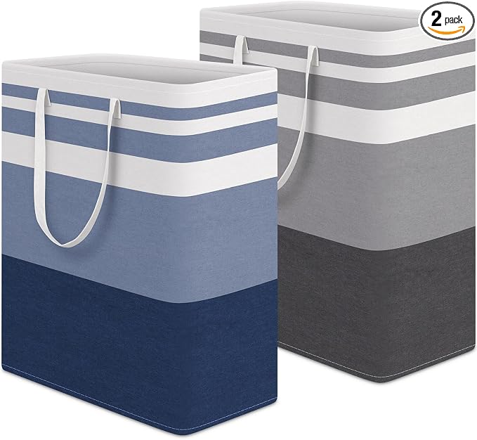 HomeHacks 2 Pack Laundry Baskets, Laundry Hampers Bags | Waterproof, by HomeHacks