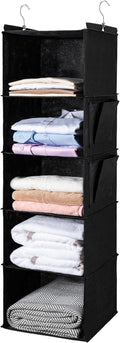 BOOMIBOO Hanging Closet Organize and Shelves, 5-Hanging Shelf | Dorm Room by BOOMIBOO