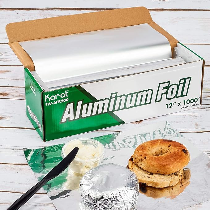 Karat FW-AFR200 12"x 1000' Standard Aluminum Foil Roll, - Image 4