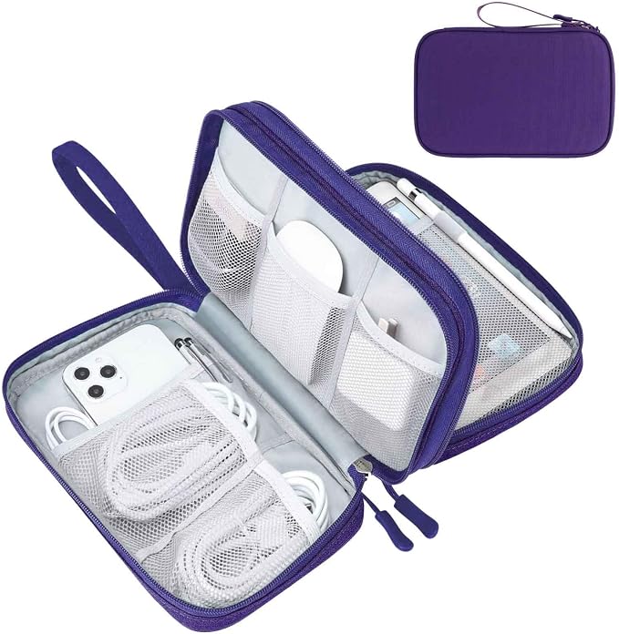 FYY Electronic Organizer, Travel Tech Pouch Bag, Waterproof, Double Layers by FYY