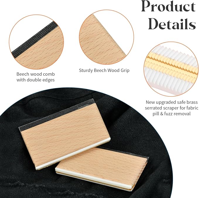 Cashmere Comb, Double Edge Sweater Pill Remover - Image 3