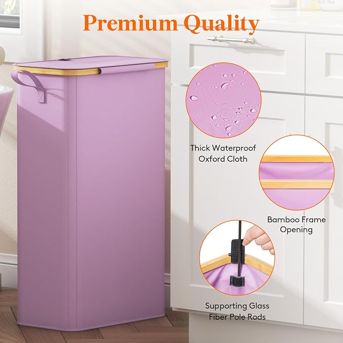 Lifewit 75L Slim Laundry Hamper - Image 7