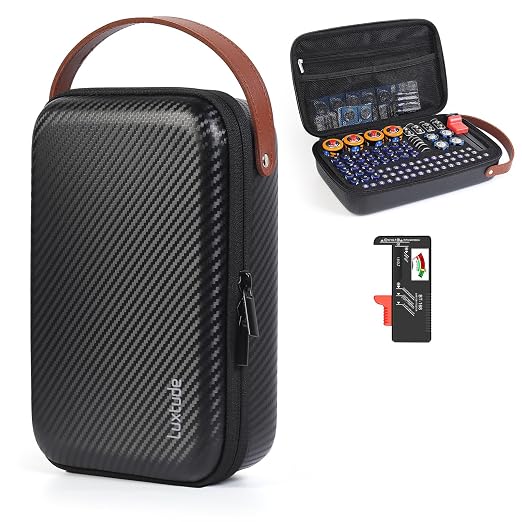 Battery Organizer Storage Case by Luxtude