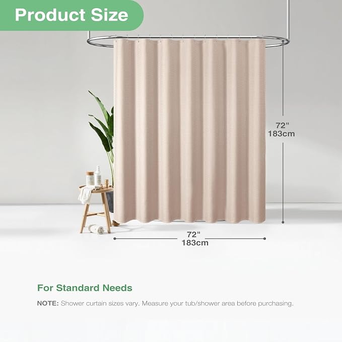 Dynamene Blush Pink Fabric Shower Curtain - Image 4