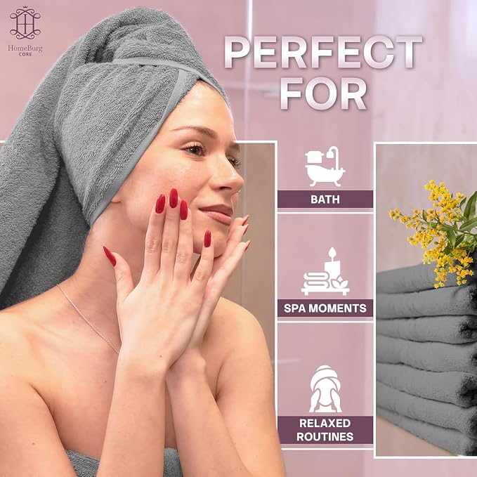 CORE 4-Piece Cotton Hand Towels - Image 4