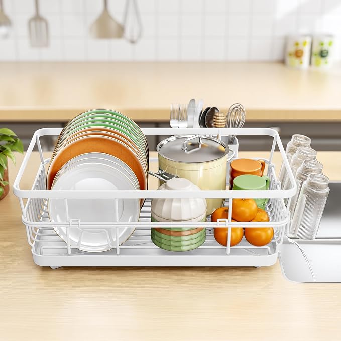 TOOLF Dish Drying Rack for Kitchen Counter, 12.4''W x 16.5''L x 7.2'', - Image 9