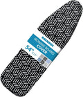 Black Ironing Board Cover and Pad 15x54, RAINHOL Extra Thick Standard Size by RAINHOL