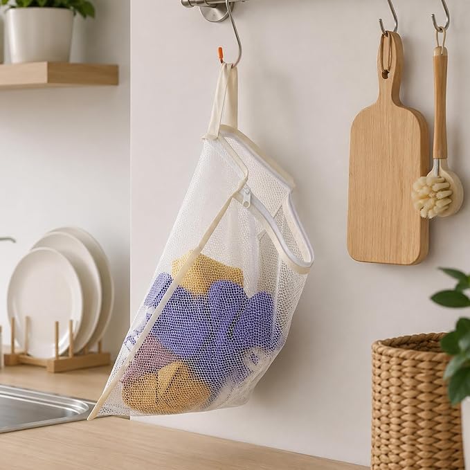 3 PCS Laundry Bags Mesh 15 × 11 Inch Hanging Laundry Bag Mesh Wash Bags Garment - Image 5