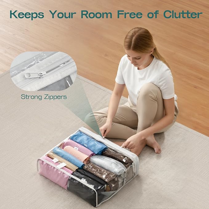 5PACK Plastic Clothes Storage Bag - Image 6
