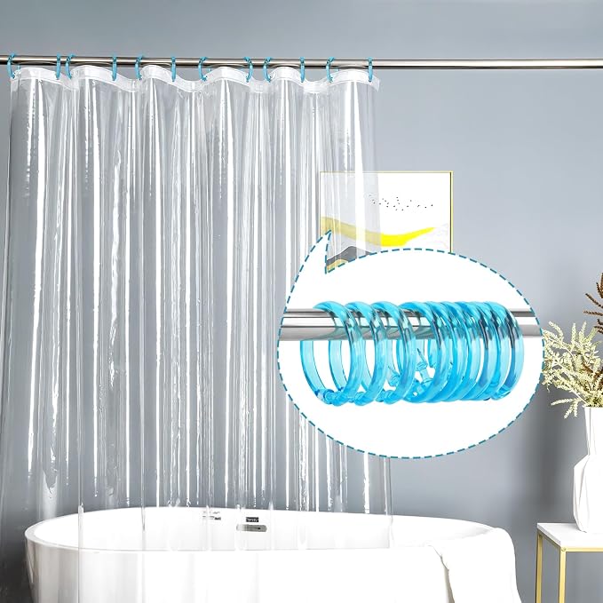 Blue Shower Curtain Hooks - Image 6