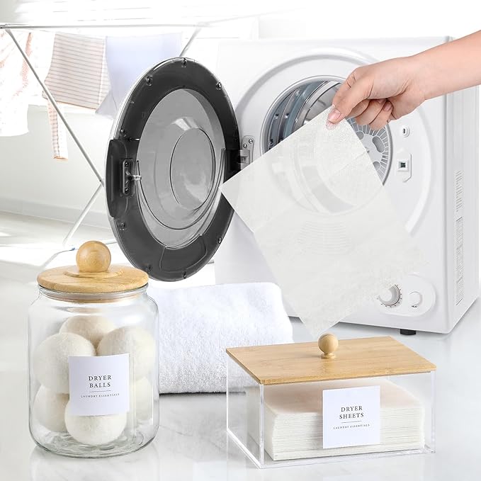 Glass Jars and Dryer Sheet Holder - Image 6