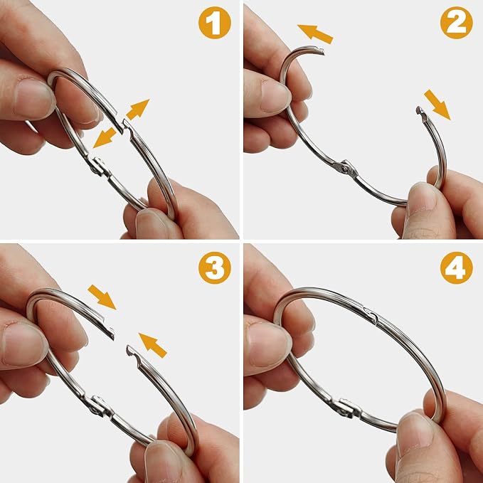 Shower Curtain Hooks Rings, Glide Smoothly Round Shower Rings - Image 6
