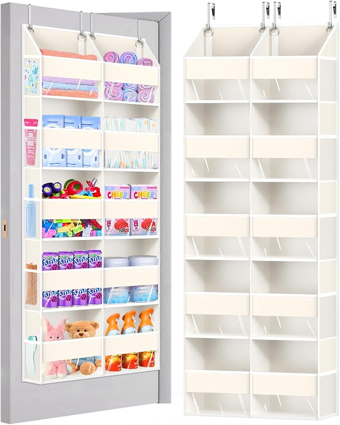 Heavy Duty Over The Door Organizer 5 Tiers, Extra Large Behind Door Storage of by UVIAHOMIHOMEORGANIZER