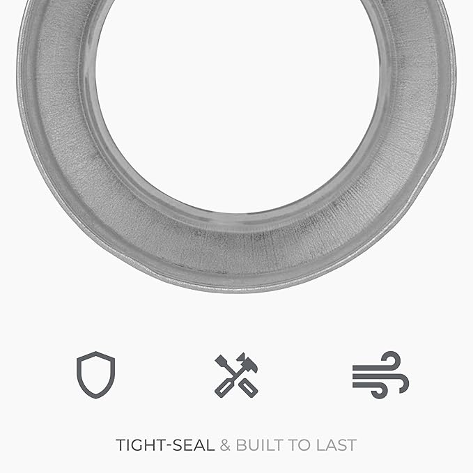 5" to 4" Inch Round Duct Reducer - Male Fit Galvanized Steel Pipe Increaser - Coupling for Round Duct Ventilation Systems - Heating & Cooling, HVAC
