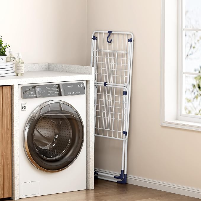 Clothes Drying Rack with 4-Gullwing, 55.12"*37.8"*17.52" | Foldable - Image 6