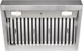 Akicon Range Hood Insert 30 Inch, Ultra Quiet, Powerful Suction Built-in Kitchen Vent Hood, Stainless Steel Ducted Stove Hood with Dimmable LED Lights Warm White, 4-Speed 600CFM