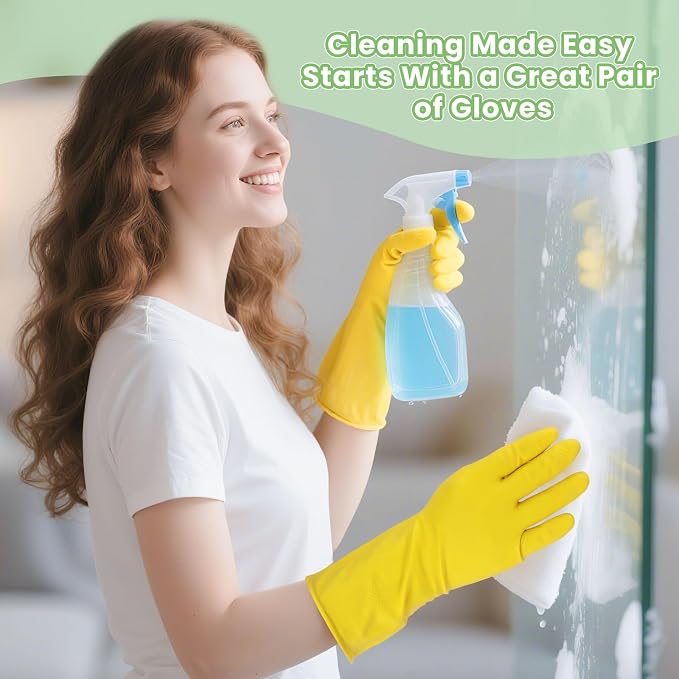 Jsocoah Cleaning Gloves for Dishwashing, 4/5 Pairs Reusable Kitchen Gloves for - Image 4