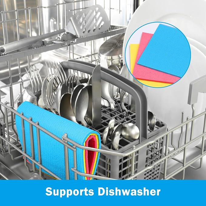 HOMEXCEL 20PK Swedish Dishcloths - Image 6