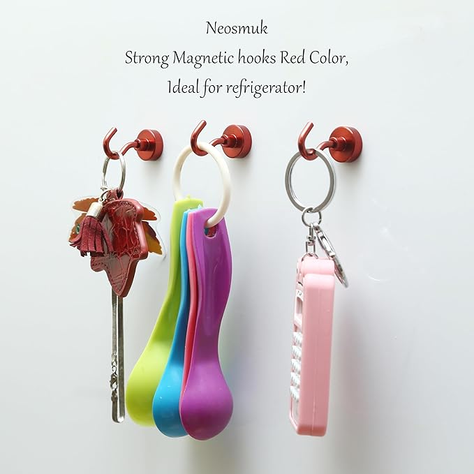 Neosmuk Magnetic Hooks, 30lb Heavy Duty, 12 Pack - Image 7