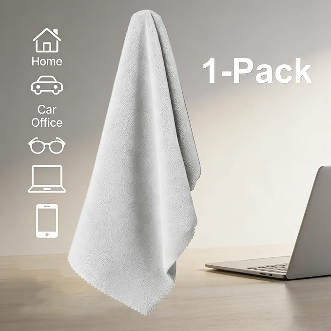 16x16 Inch Extra Large Microfiber Cloth – Streak-Free Cleaning - Image 2
