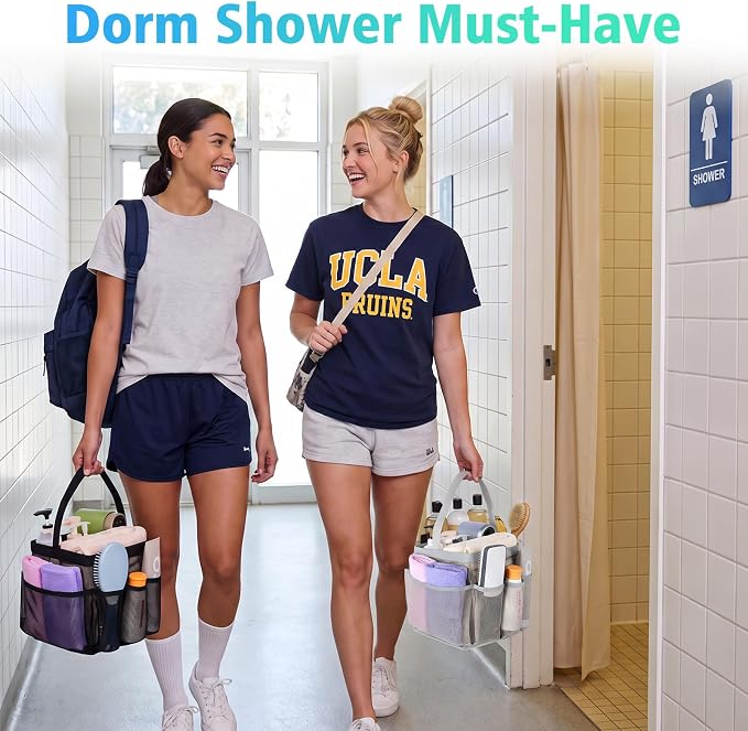 EUDELE 2 Pack Mesh Shower Caddy Portable - Image 2
