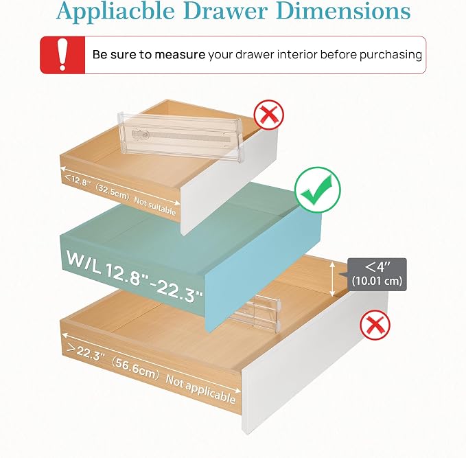 Vtopmart 4" Regular Upgrade Drawer Dividers - Image 3