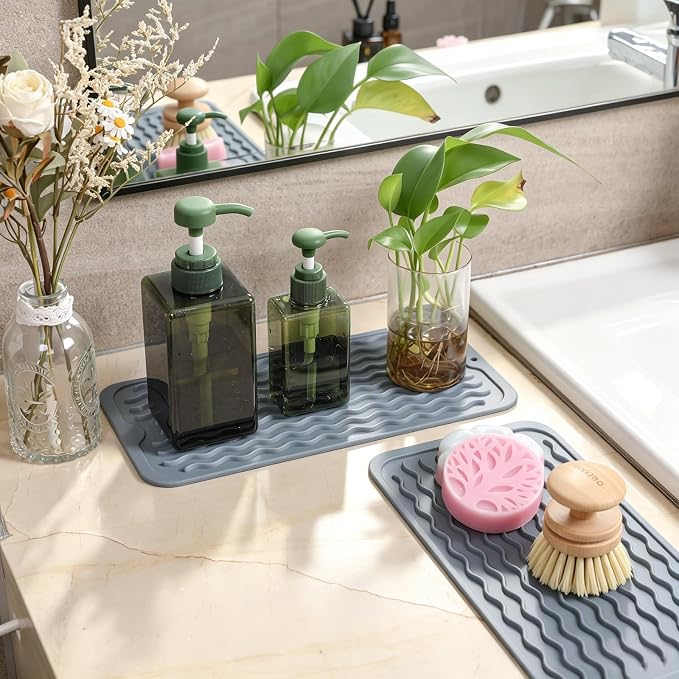 2 Pack Caketime Silicone Dish Drying Mat - Image 2