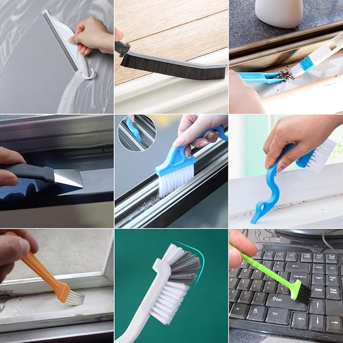 CRAFNEW Window Track Cleaner Kit, window sills, shower doors, bathroom mirrors - Image 5