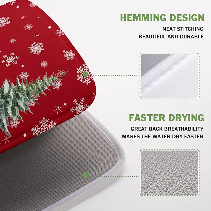 Kawani Christmas Gnome Dish Drying Mats - Image 4