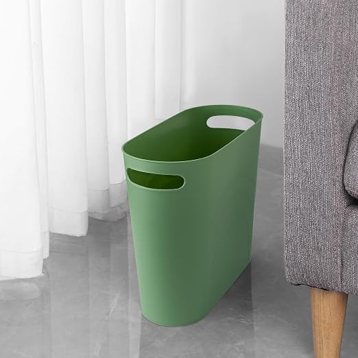 rejomiik Small Bathroom Trash Can, 3.5 Gallon Slim Garbage Can, Office and - Image 3