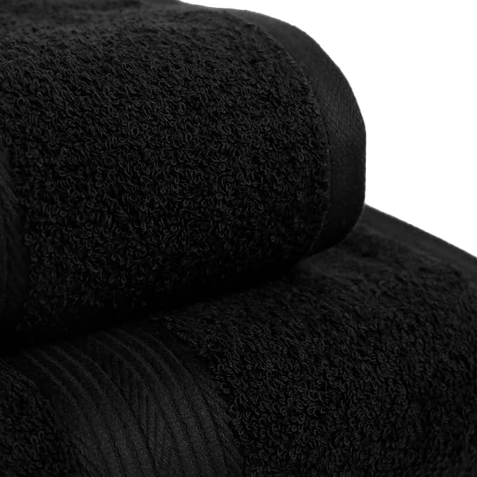 Amazon Basics 6-Piece Highly Absorbent Fade-Resistant Towel Set, 100% Cotton - Image 4